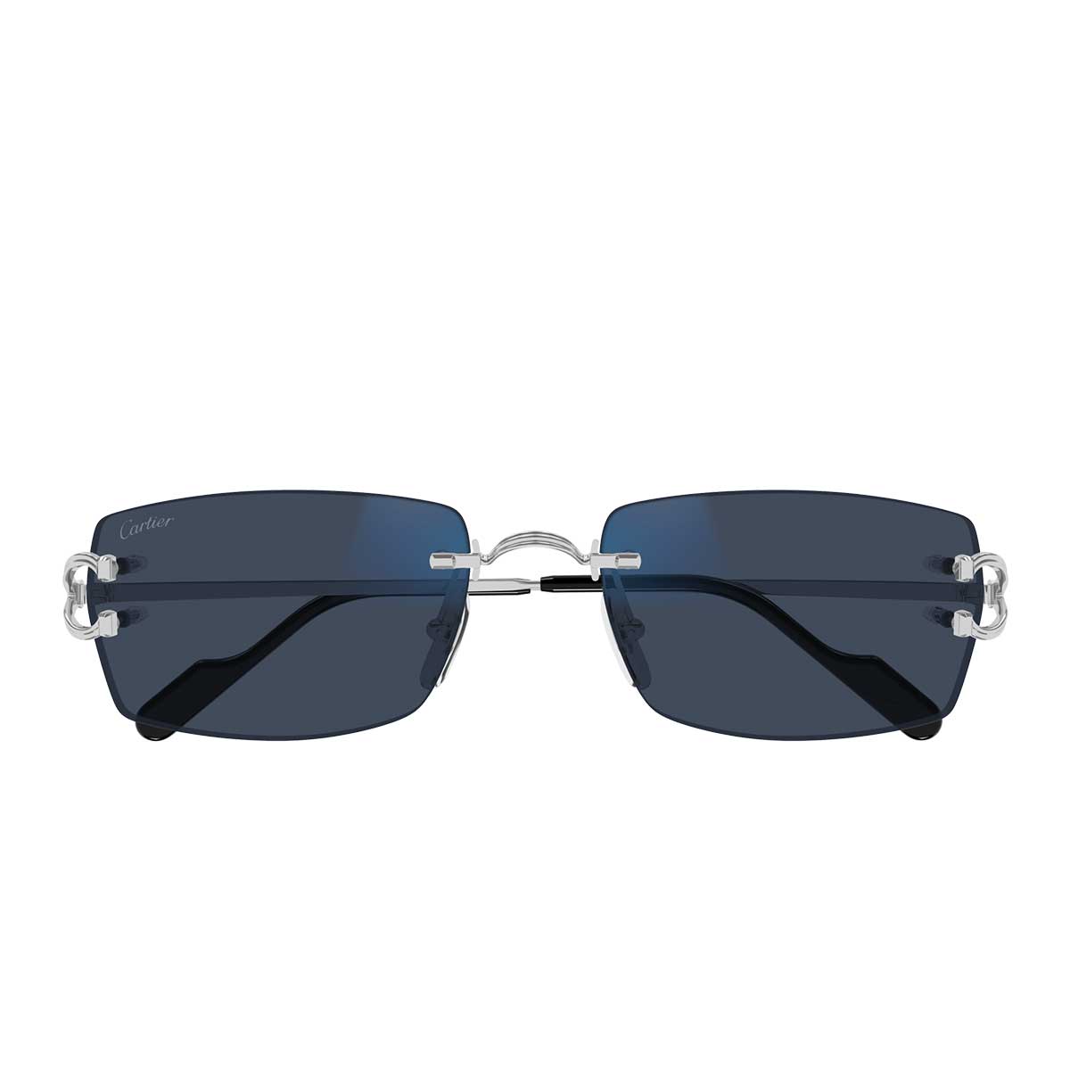 Cartier Occhiali da Sole CT0563S 001 Argento/Trasparente Uomo Fotocromatici 3