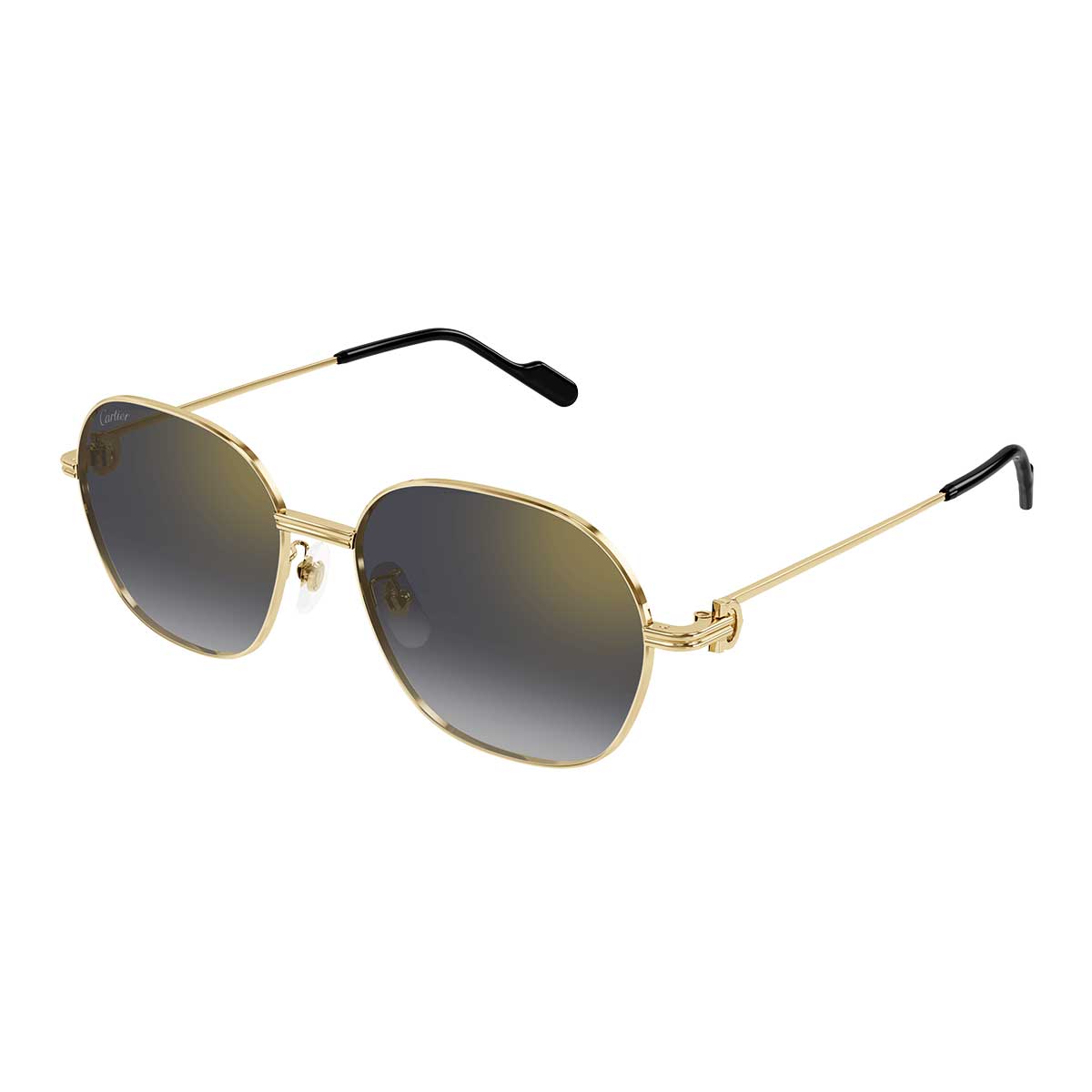 Cartier Occhiali da Sole CT0569SA 001 Oro/Grigio Donna 2