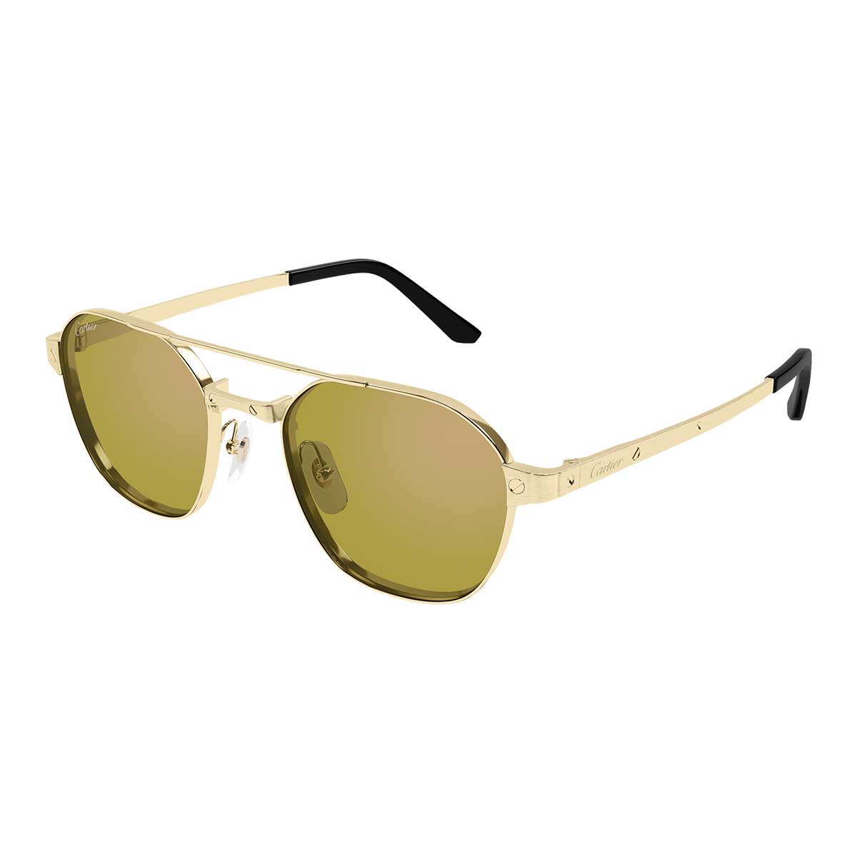 Cartier Occhiali da Sole CT0571S 004 Oro/Giallo Uomo Polarizzati 2