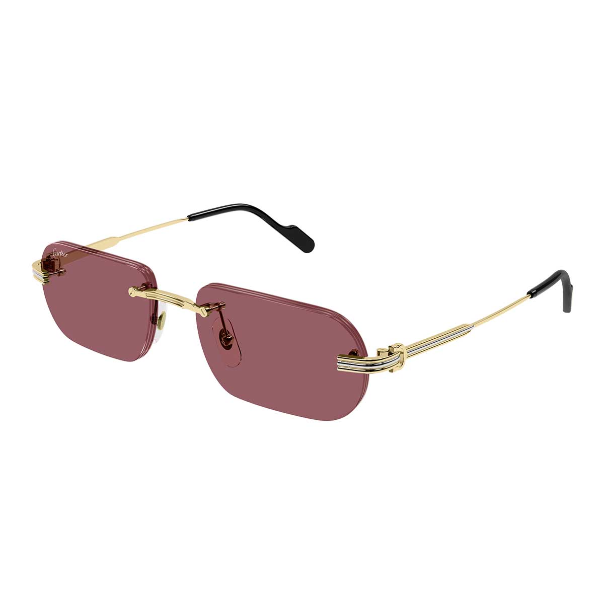 Cartier Occhiali da Sole CT0577S 004 Oro/Rosso Uomo 2