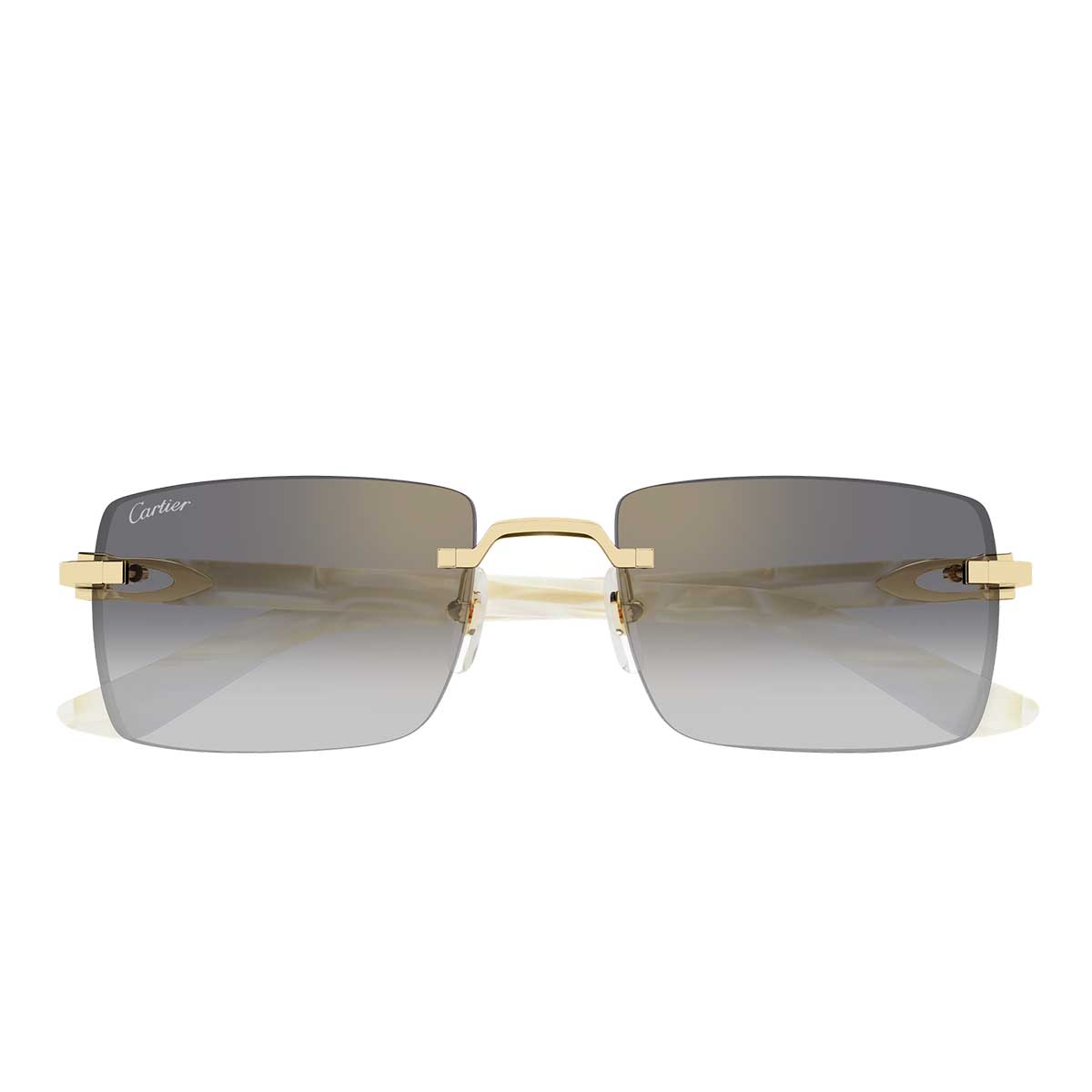 Cartier Occhiali da Sole CT0579S 003 OroAvorio/Grigio Uomo