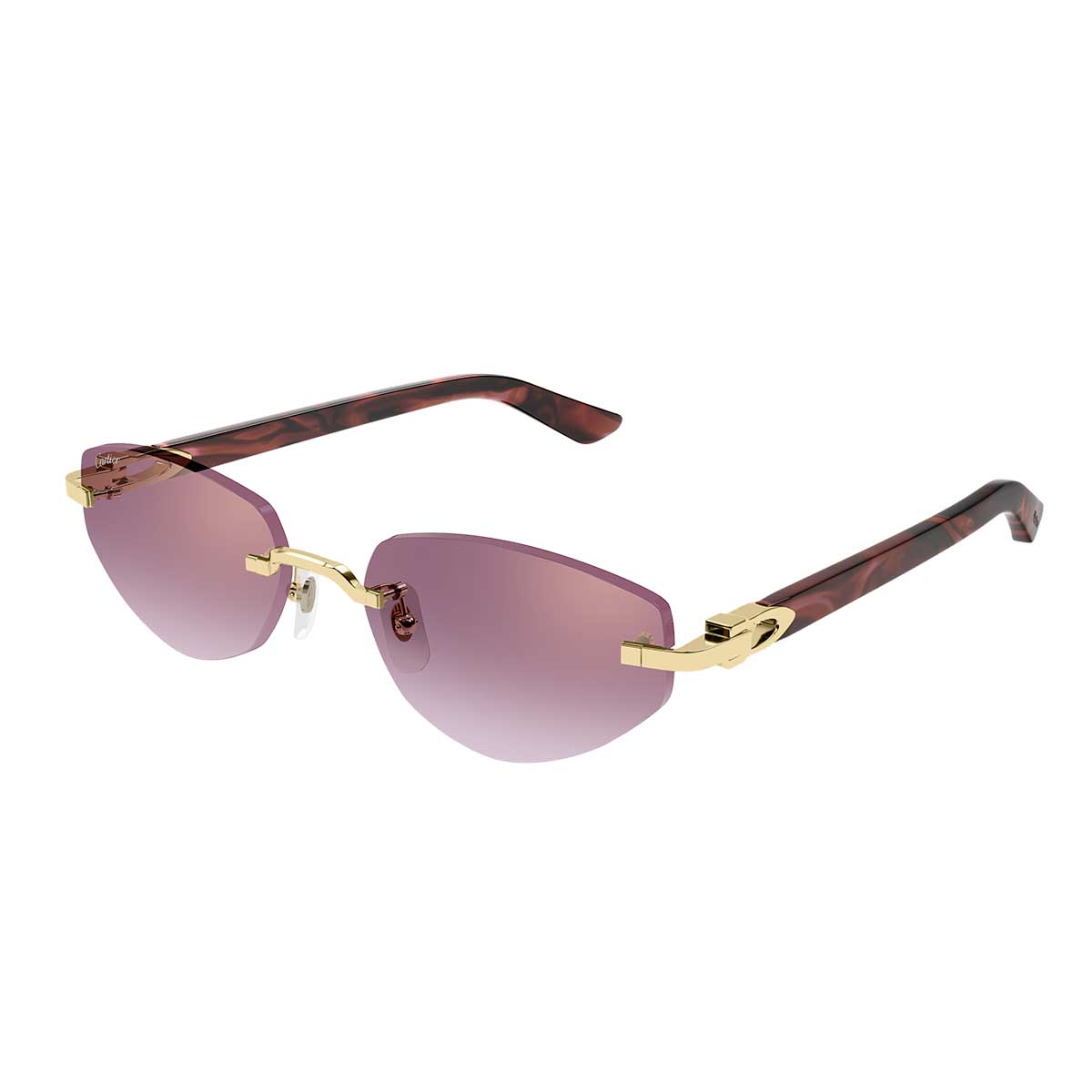 Cartier Occhiali da Sole CT0580S 002 OroRosso/Rosso Donna 2