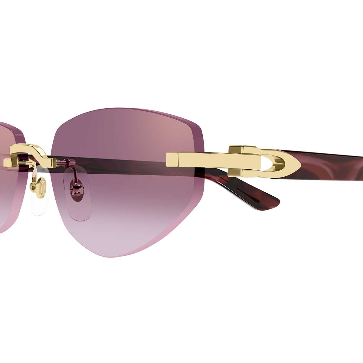 Cartier Occhiali da Sole CT0580S 002 OroRosso/Rosso Donna 3