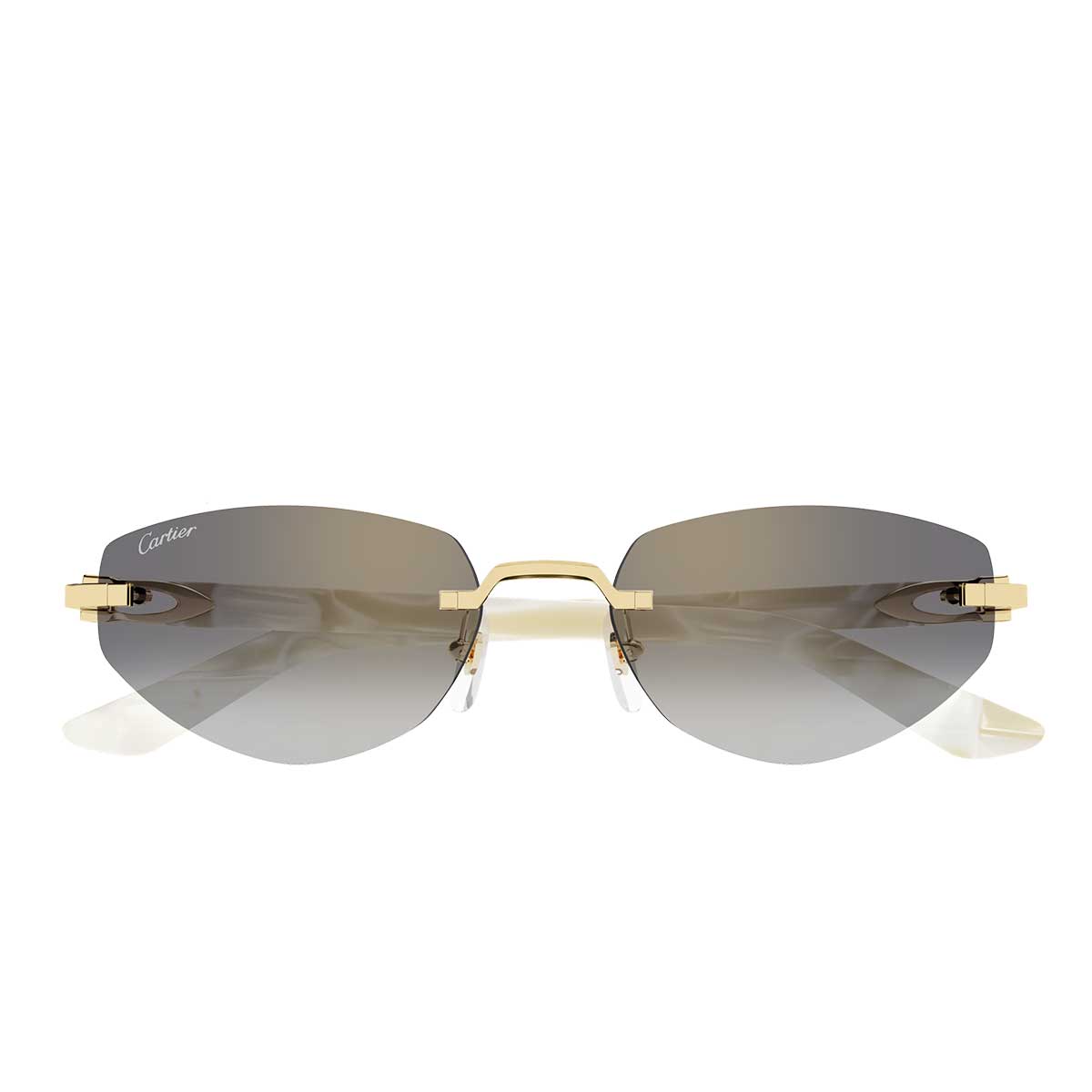 Cartier Occhiali da Sole CT0580S 003 OroAvorio/Grigio Donna