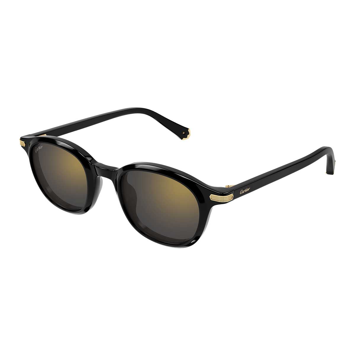 Cartier Occhiali da Sole CT0584S 001 Nero/Grigio Unisex 2