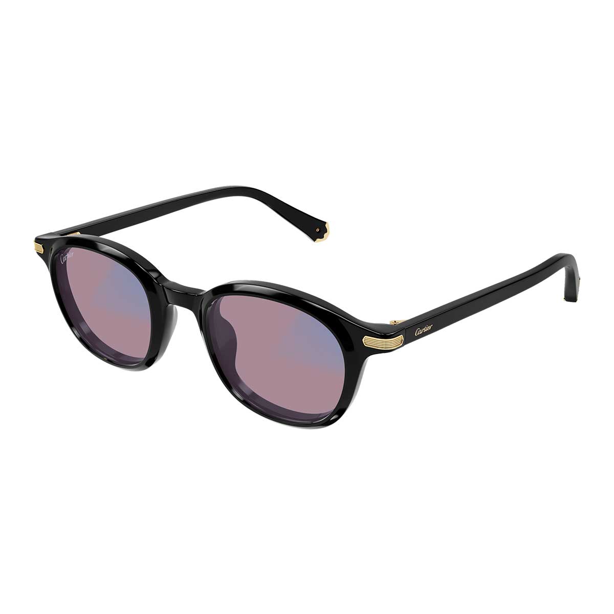 Cartier Occhiali da Sole CT0584S 005 Nero/Trasparente Unisex Fotocromatici 5