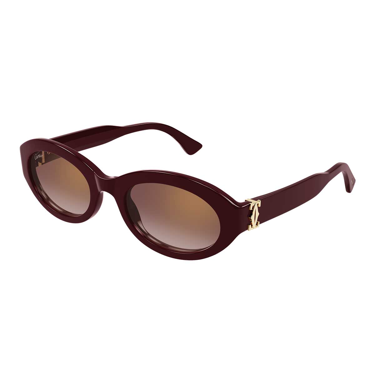 Cartier Occhiali da Sole CT0588S 003 Burgundy/Rosso Donna 2