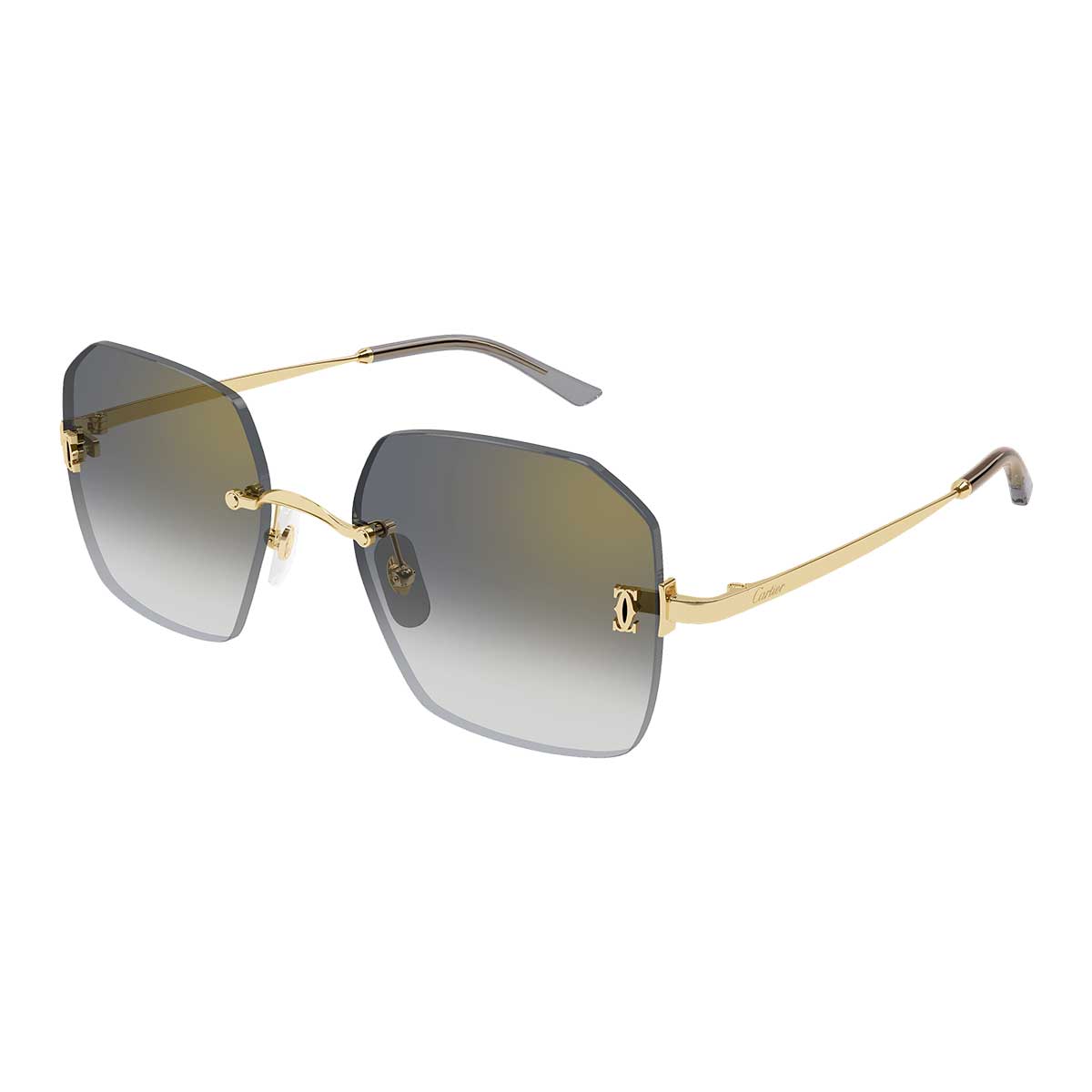 Cartier Occhiali da Sole CT0591S 001 Oro/Grigio Donna 2