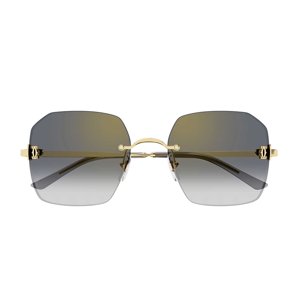 Cartier Occhiali da Sole CT0591S 001 Oro/Grigio Donna