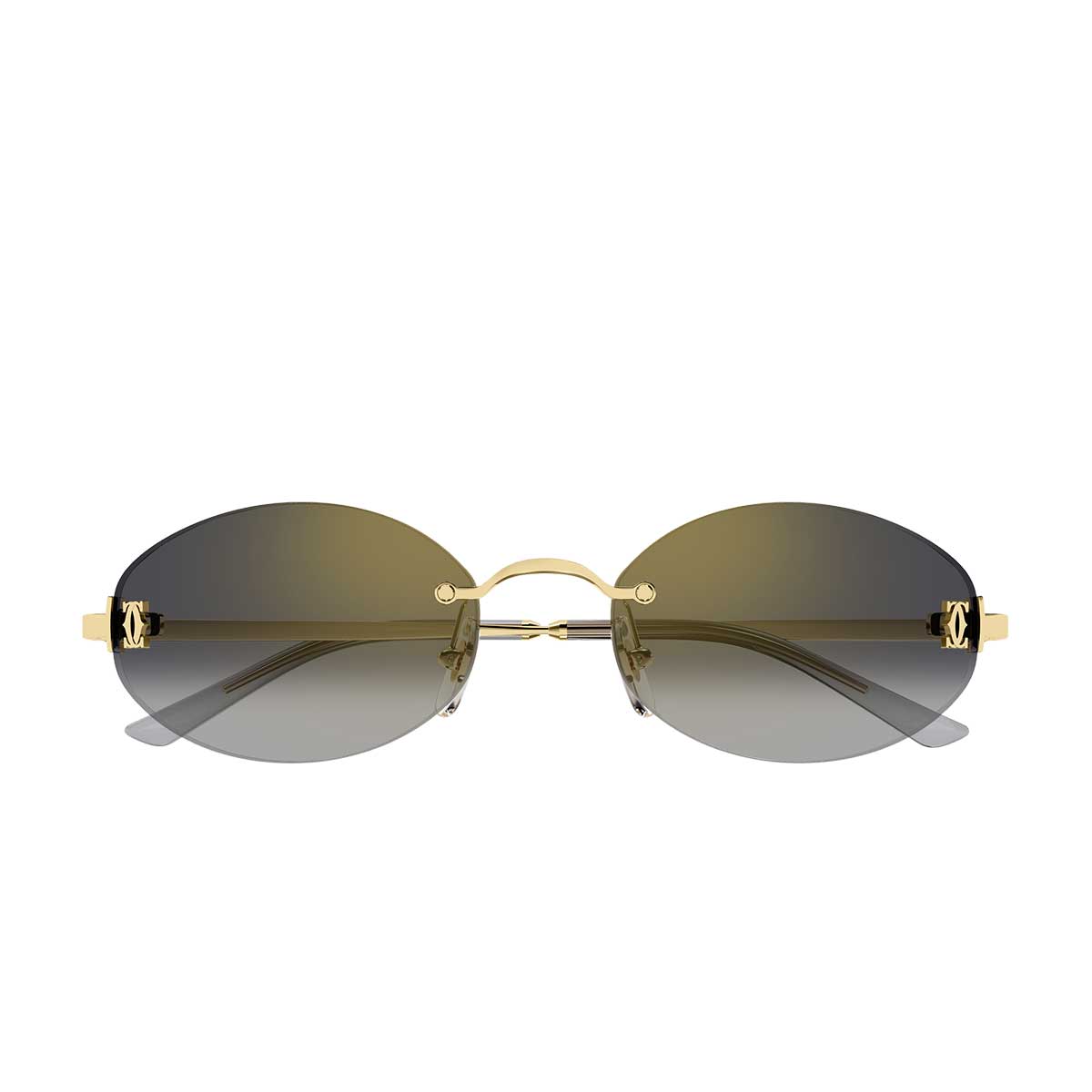 Cartier Occhiali da Sole CT0592S 001 Oro/Grigio Unisex