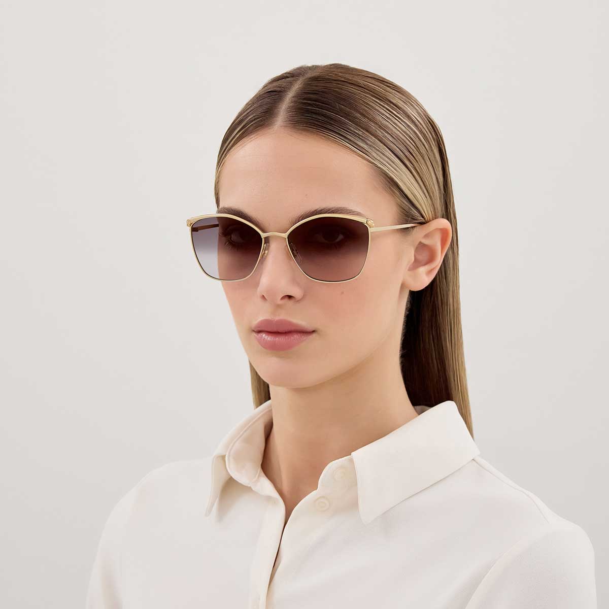 Cartier Occhiali da Sole CT0595S 001 Oro/Grigio Donna