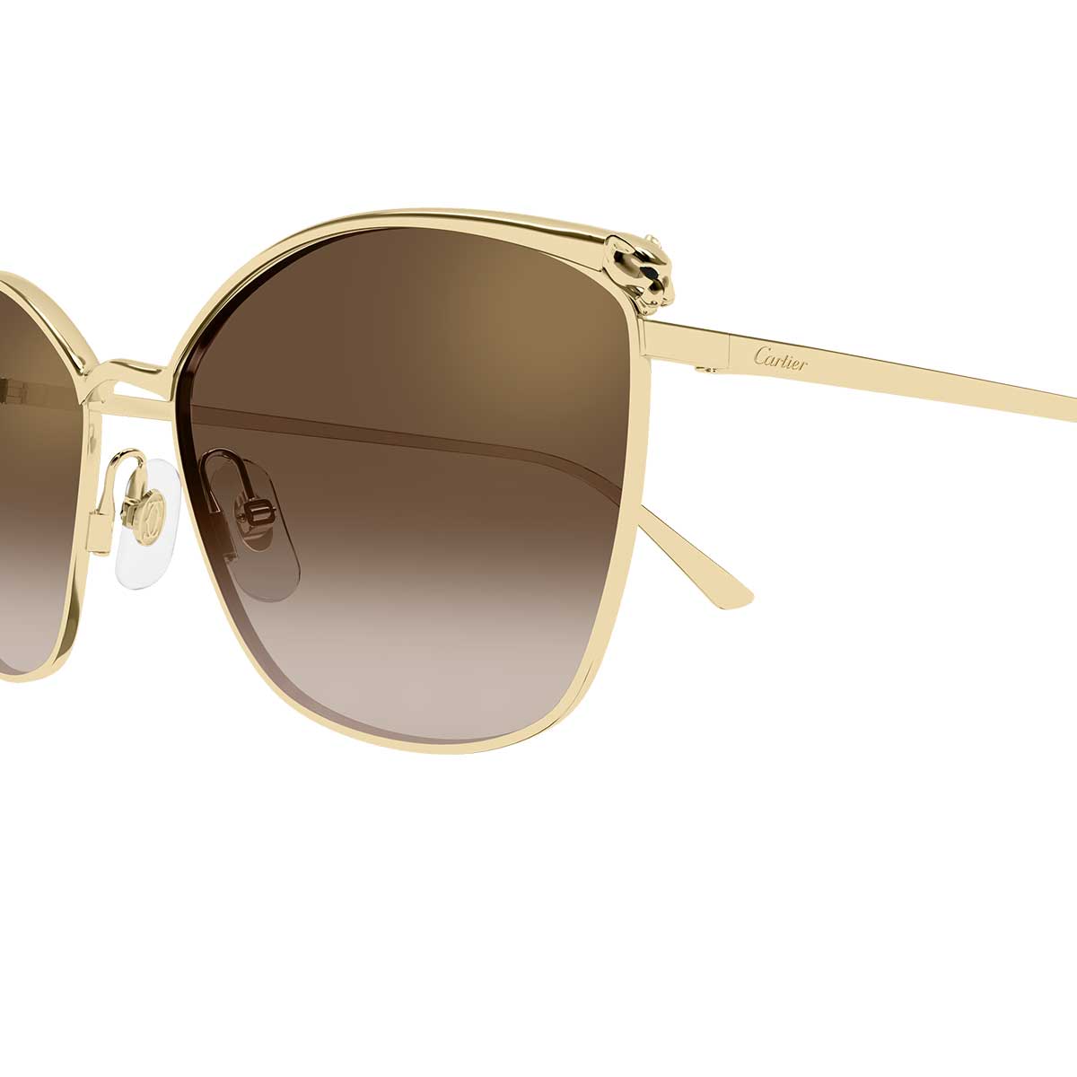 Cartier Occhiali da Sole CT0595S 002 Oro/Marrone Donna