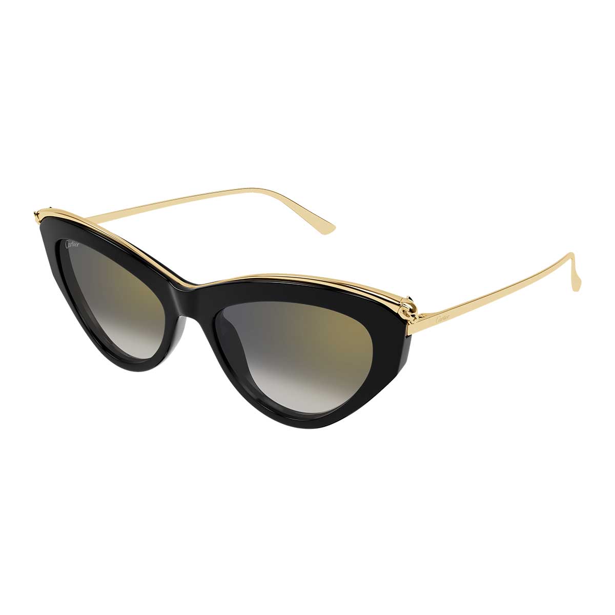 Cartier Occhiali da Sole CT0596S 001 NeroOro/Grigio Donna