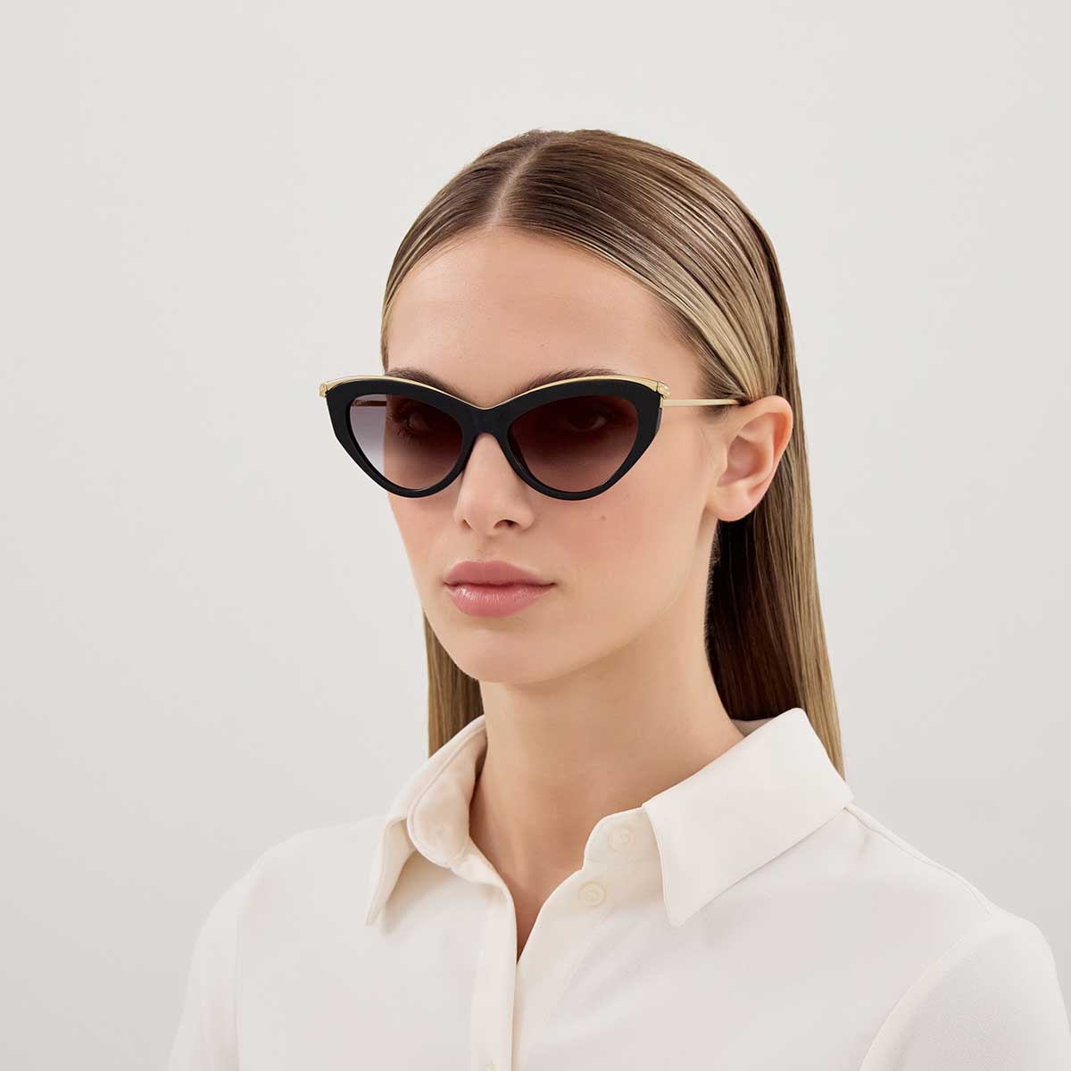 Cartier Occhiali da Sole CT0596S 001 NeroOro/Grigio Donna