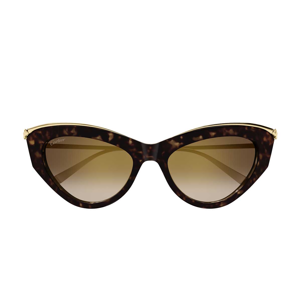 Cartier Occhiali da Sole CT0596S 002 MarroneOro/Marrone Donna