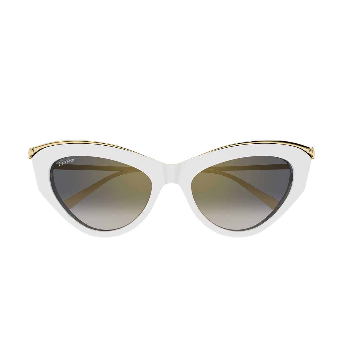 Cartier Occhiali da Sole CT0596S 005 BiancoOro/Grigio Donna