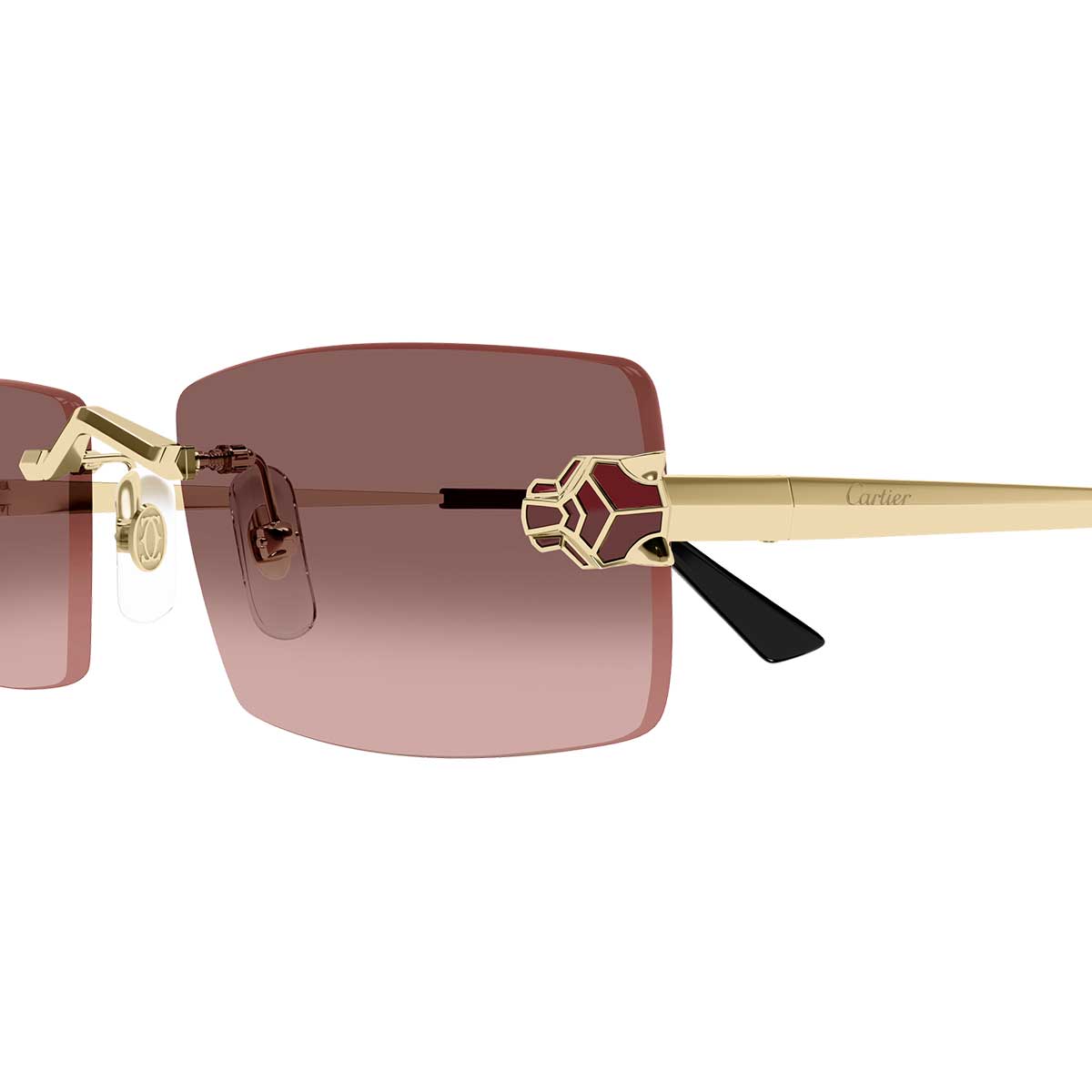 Cartier Occhiali da Sole CT0598S 004 Oro/Rosso Unisex