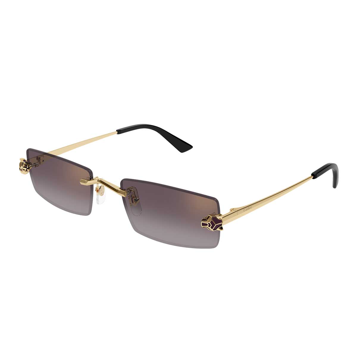 Cartier Occhiali da Sole CT0598S 005 Oro/Viola Unisex