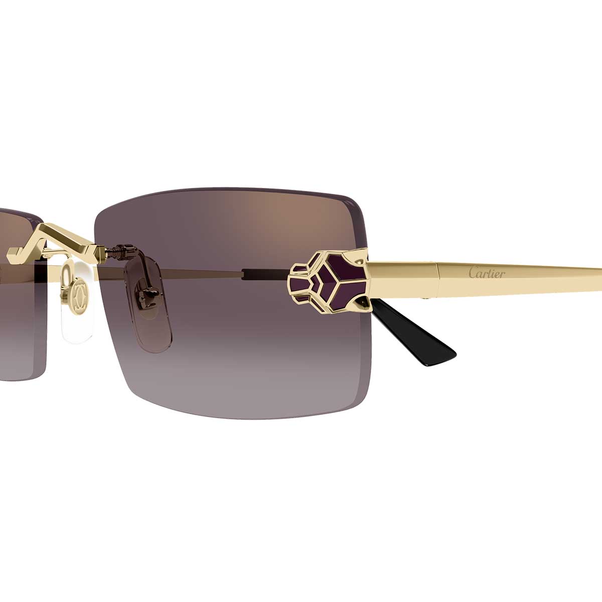 Cartier Occhiali da Sole CT0598S 005 Oro/Viola Unisex
