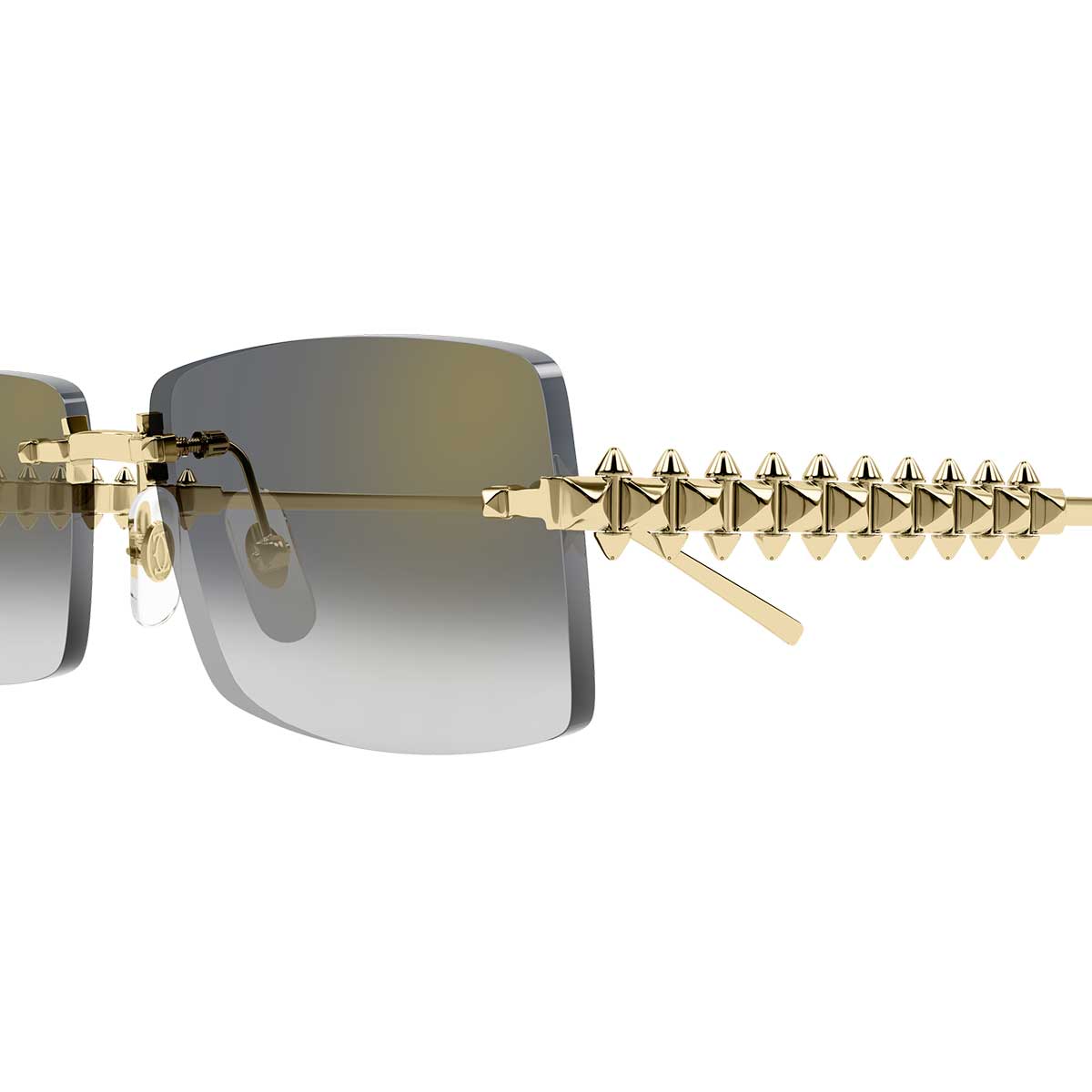 Cartier Occhiali da Sole CT0604S 001 Oro/Grigio Unisex
