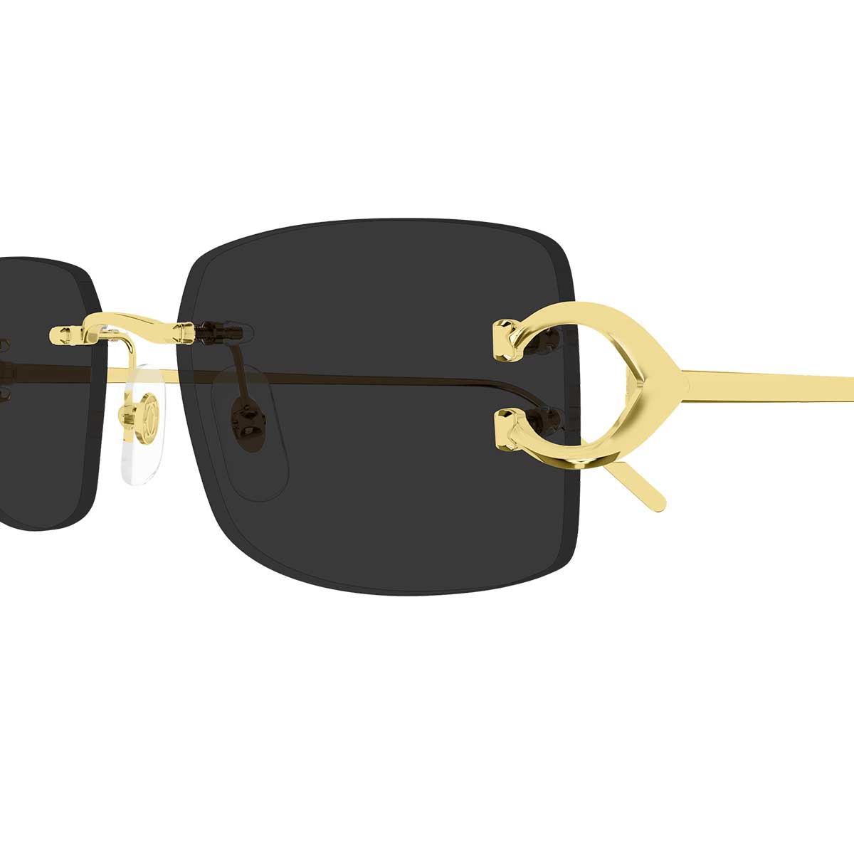 Cartier Occhiali da Sole CT0605S 001 Oro/Grigio Uomo