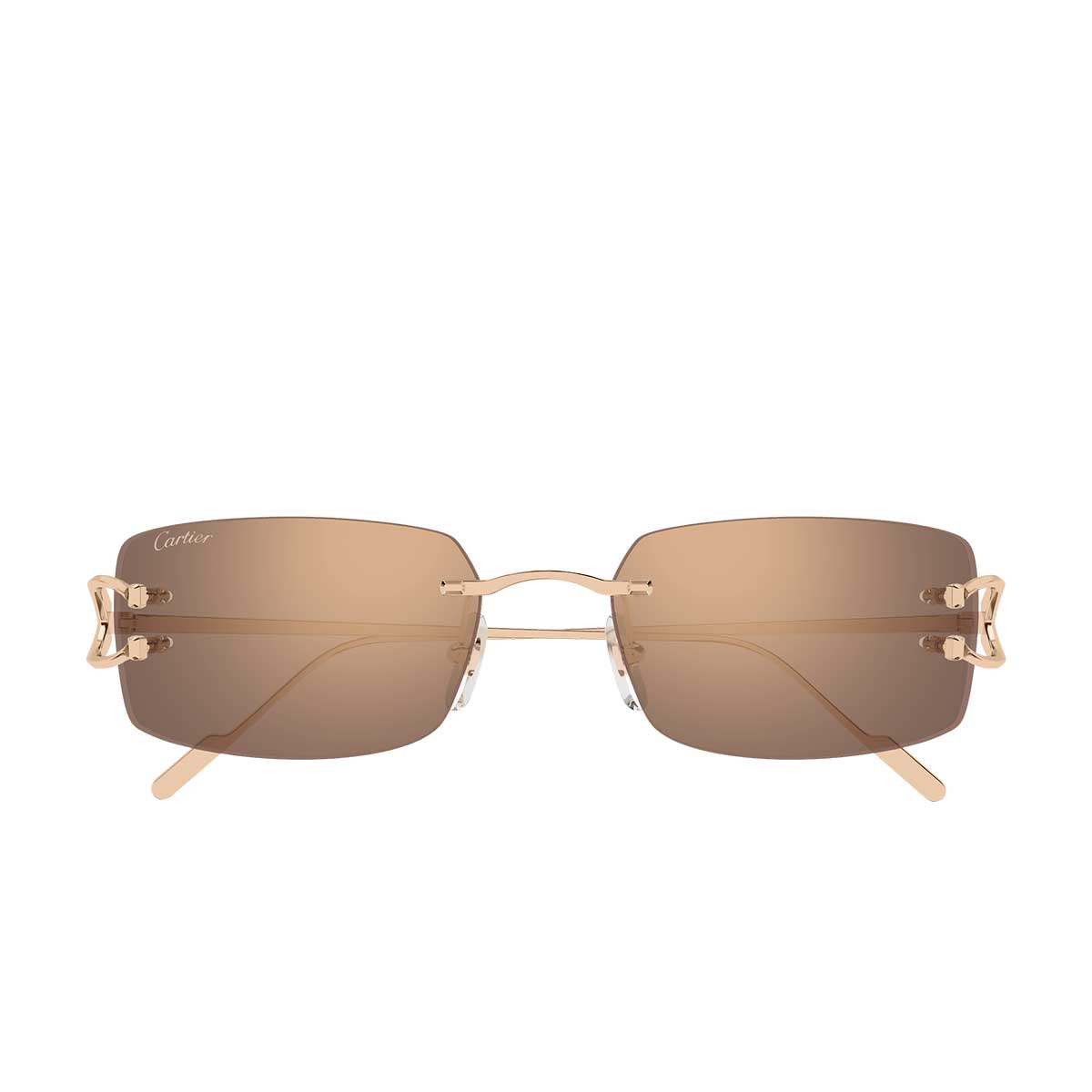 Cartier Occhiali da Sole CT0605S 003 Bronzo/Oro Uomo