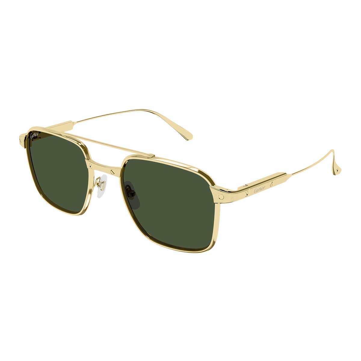Cartier Occhiali da Sole CT0610S 002 Oro/Verde Uomo