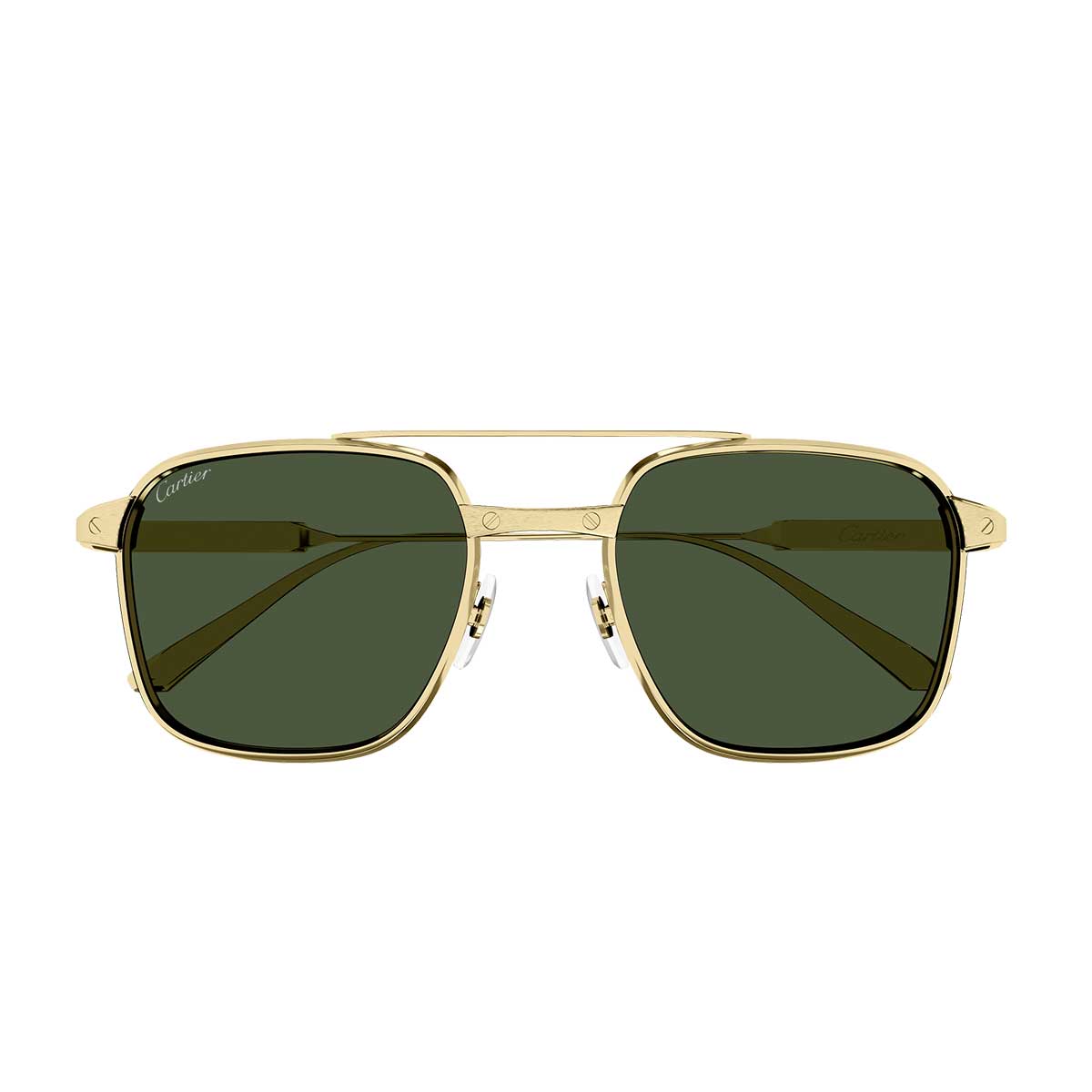 Cartier Occhiali da Sole CT0610S 002 Oro/Verde Uomo Polarizzati