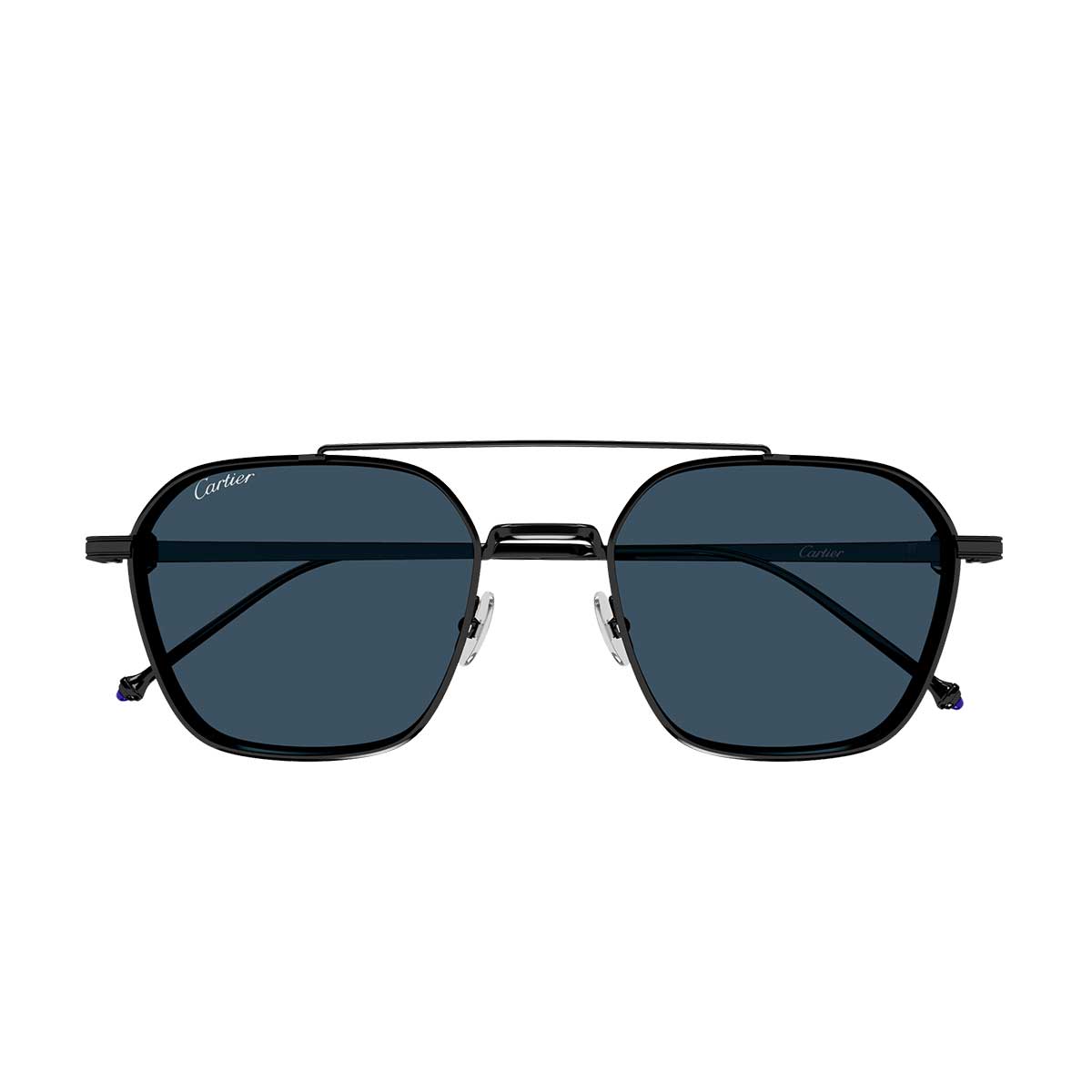 Cartier Occhiali da Sole CT0618S 004 Nero/Blu Uomo