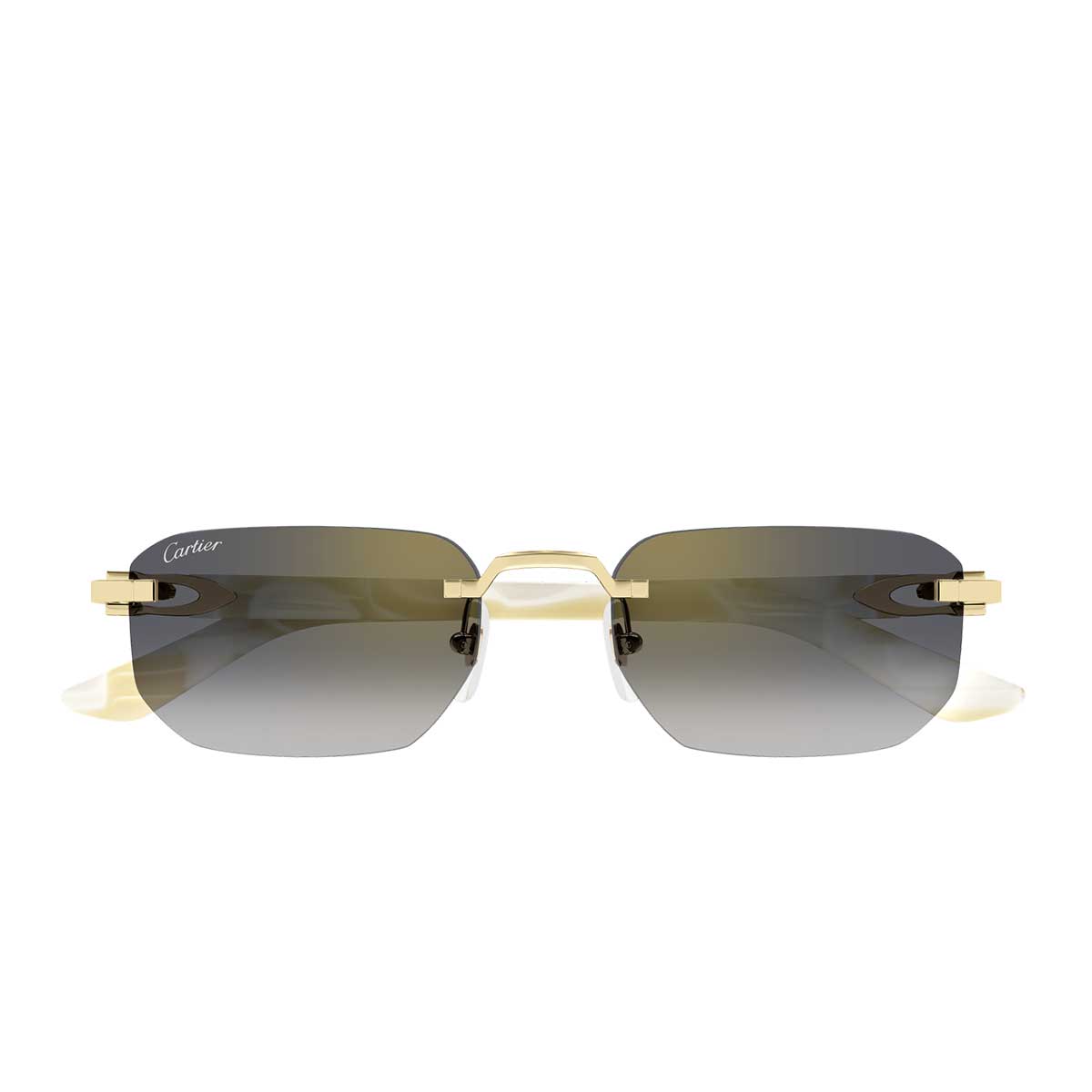 Cartier Occhiali da Sole CT0622S 004 OroAvorio/Grigio Uomo