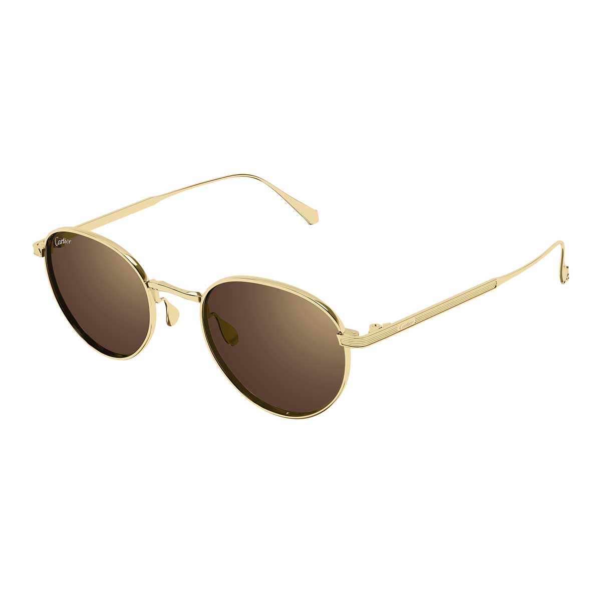 Cartier Occhiali da Sole CT0626S 002 Oro/Marrone Unisex