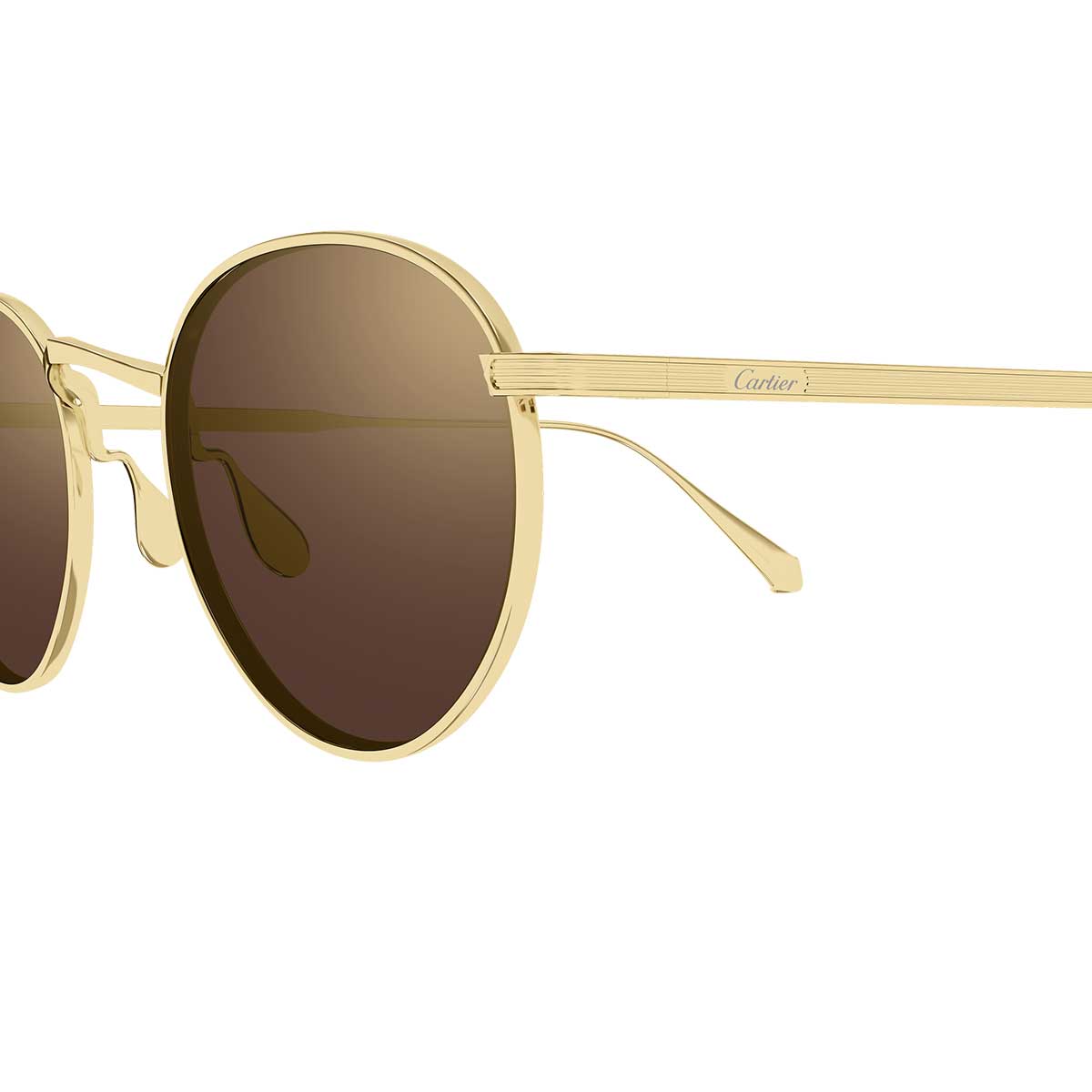 Cartier Occhiali da Sole CT0626S 002 Oro/Marrone Unisex