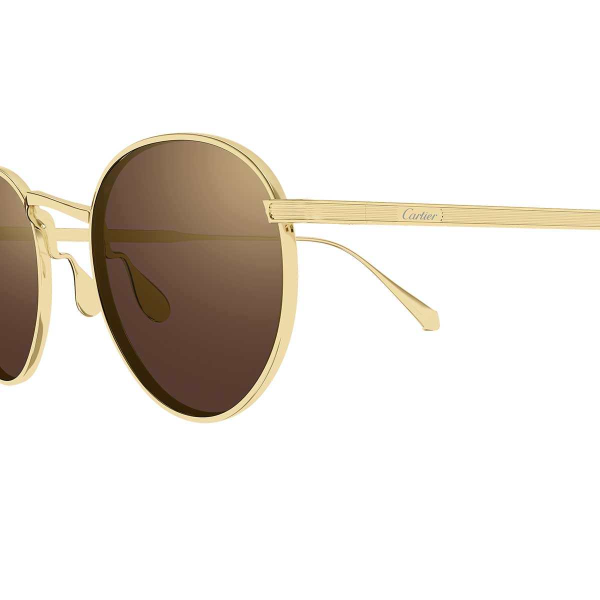 Cartier Occhiali da Sole CT0626S 007 Oro/Marrone Unisex