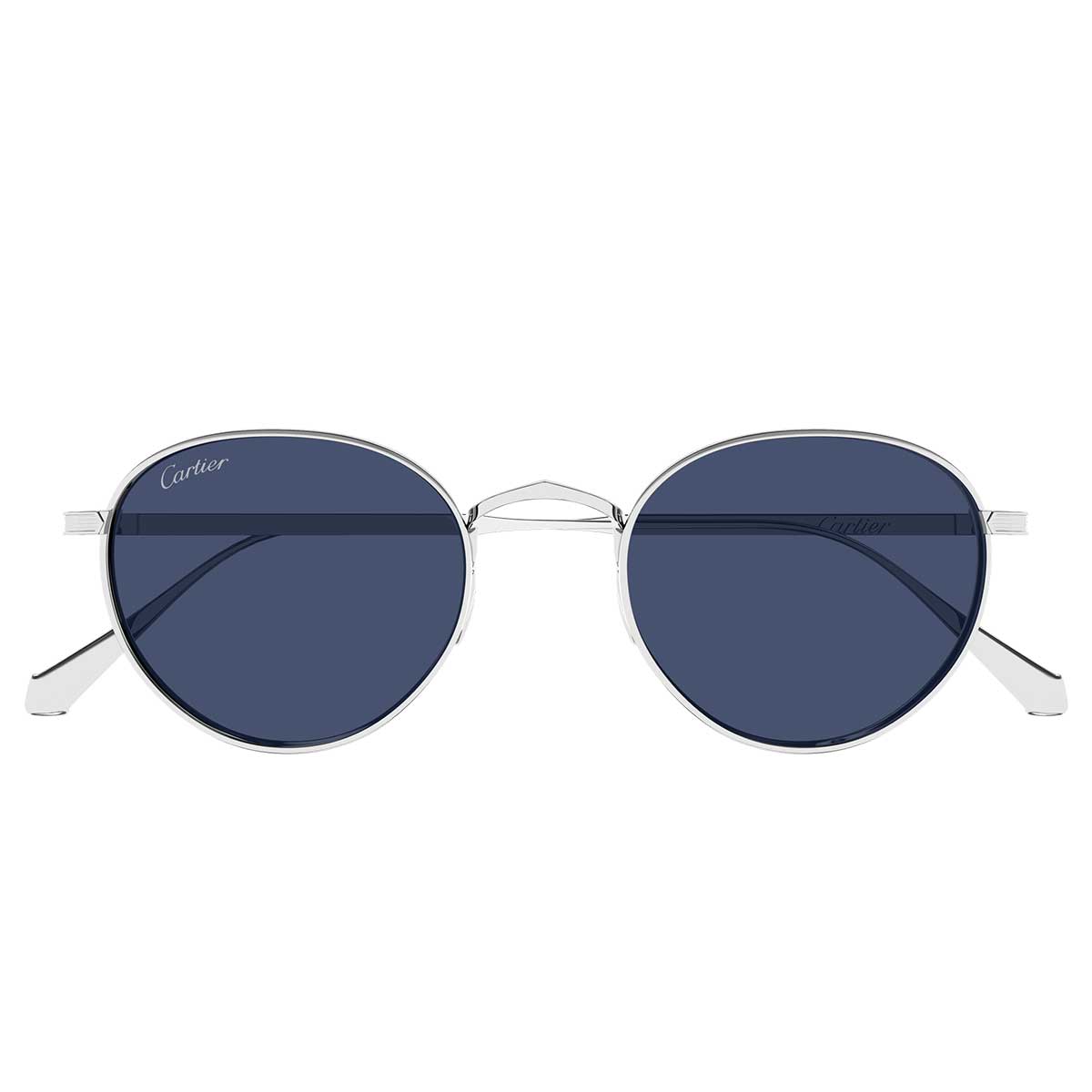 Cartier Occhiali da Sole CT0626S 011 Argento/Blu Unisex