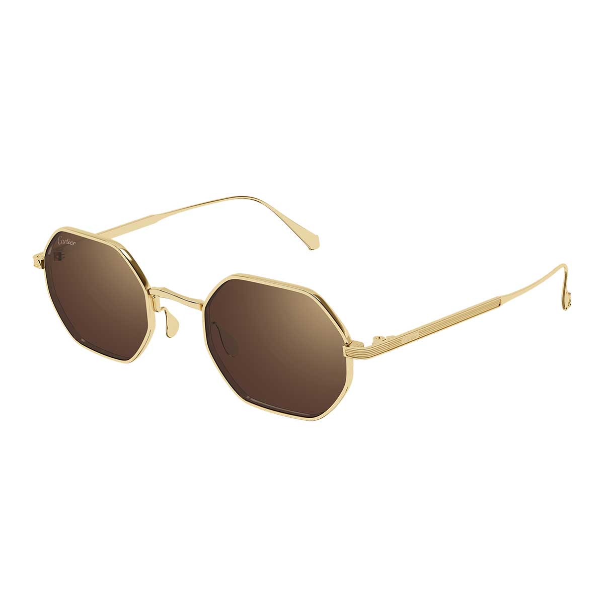 Cartier Occhiali da Sole CT0627S 002 Oro/Marrone Unisex