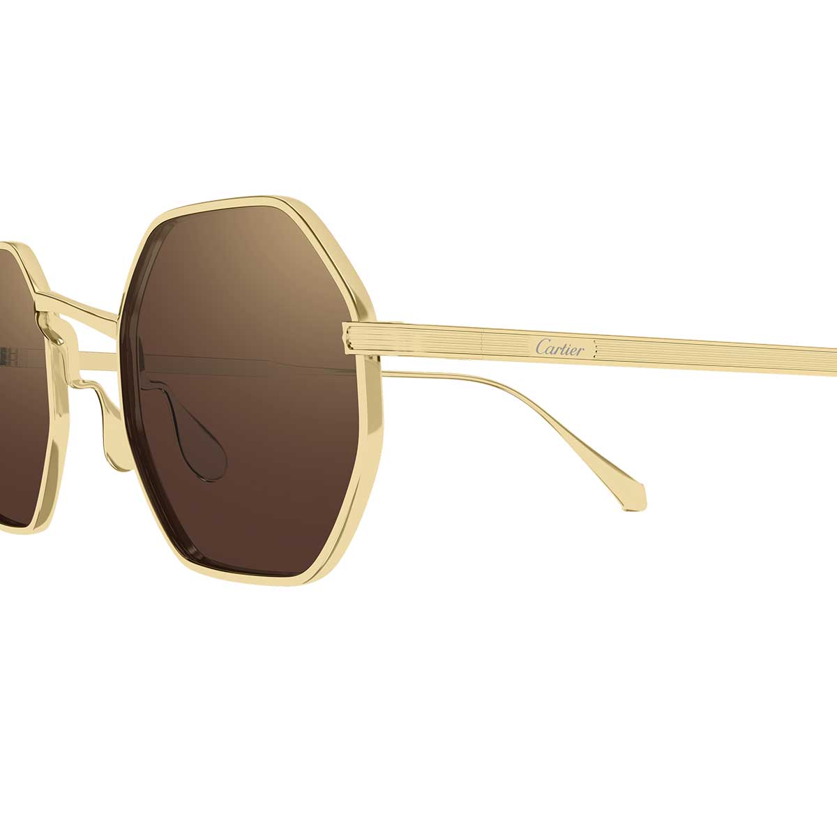 Cartier Occhiali da Sole CT0627S 002 Oro/Marrone Unisex