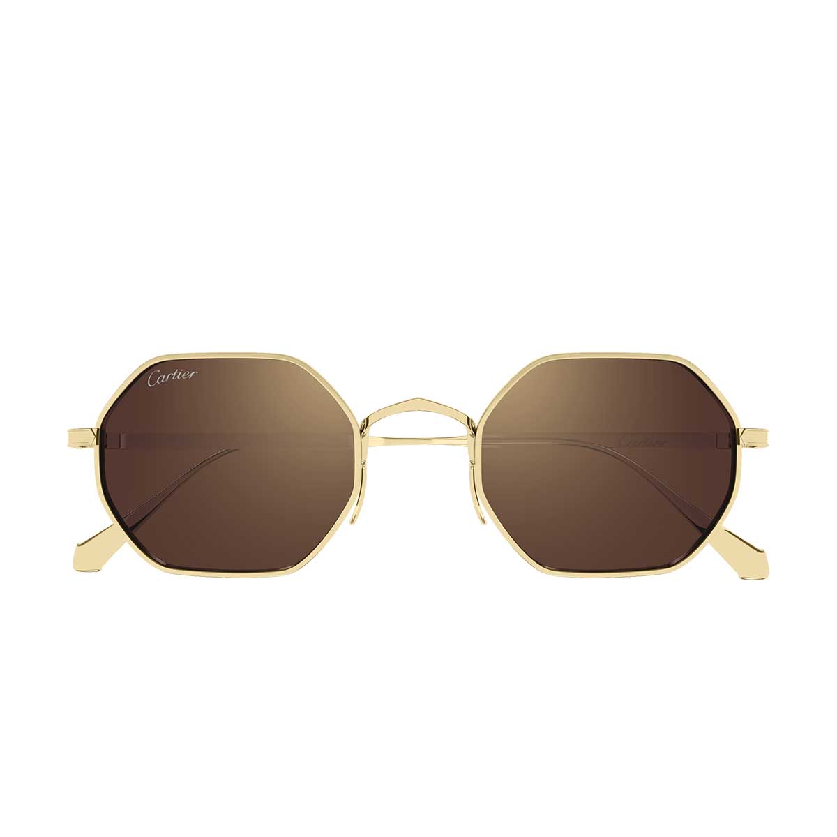 Cartier Occhiali da Sole CT0627S 002 Oro/Marrone Unisex
