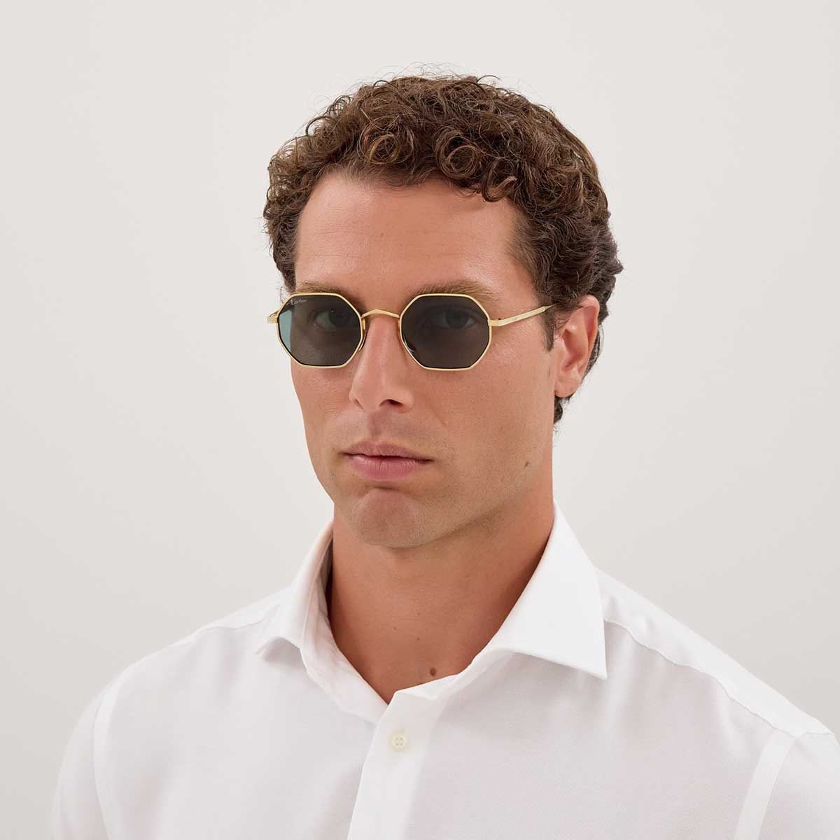 Cartier Occhiali da Sole CT0627S 003 Oro/Verde Unisex