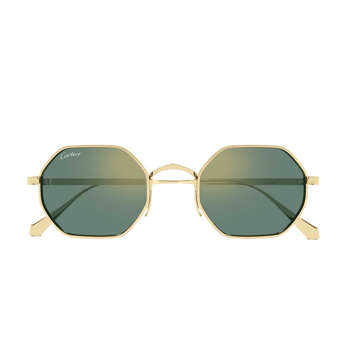 Cartier Occhiali da Sole CT0627S 003 Oro/Verde Unisex