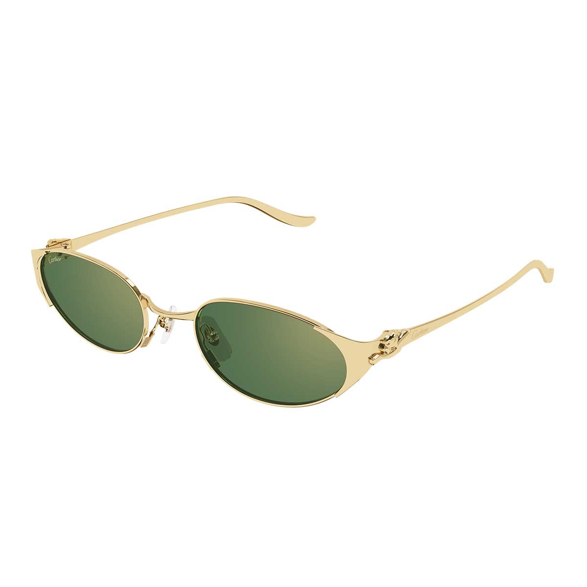 Cartier Occhiali da Sole CT0630S 004 Oro/Verde Donna