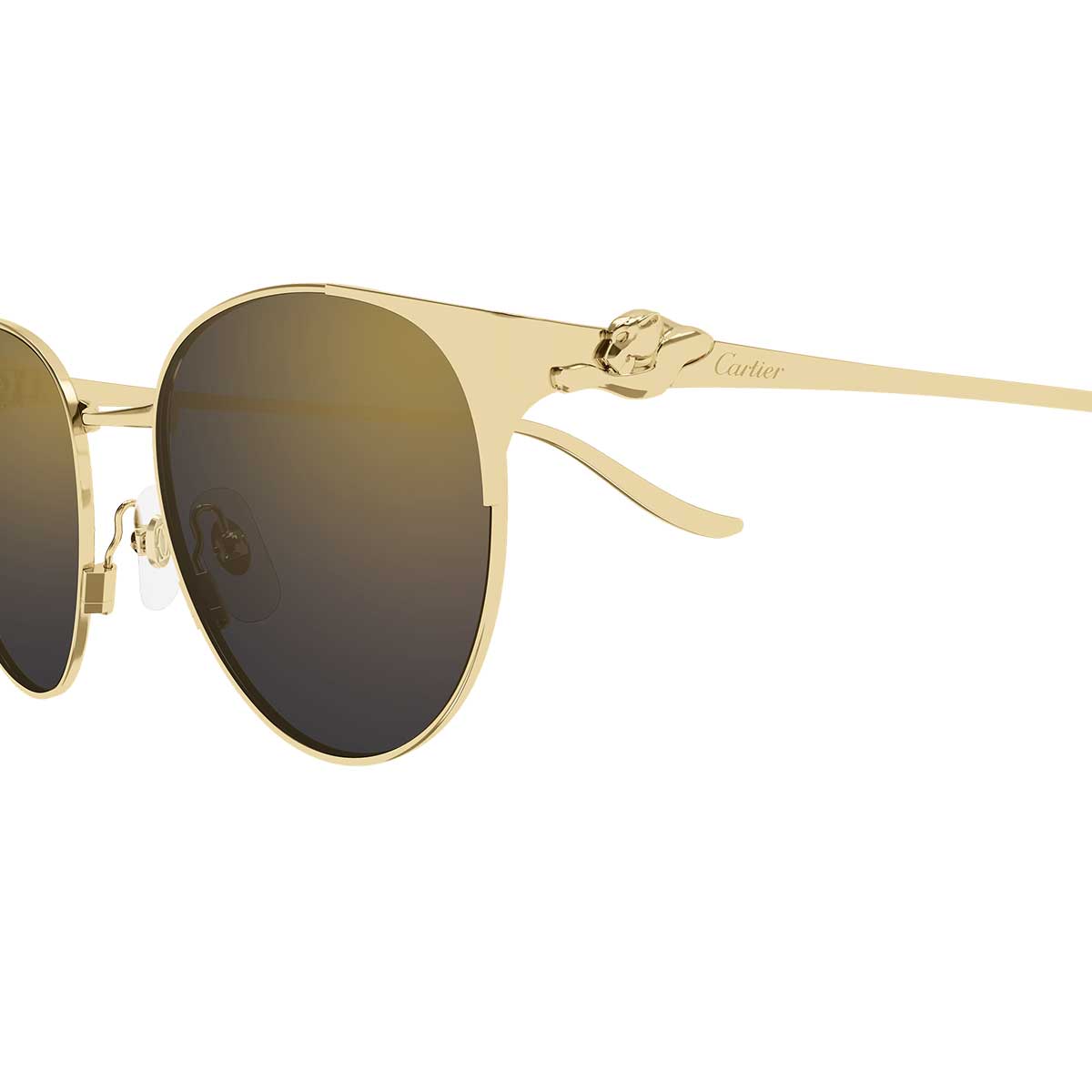 Cartier Occhiali da Sole CT0631S 001 Oro/Grigio Donna