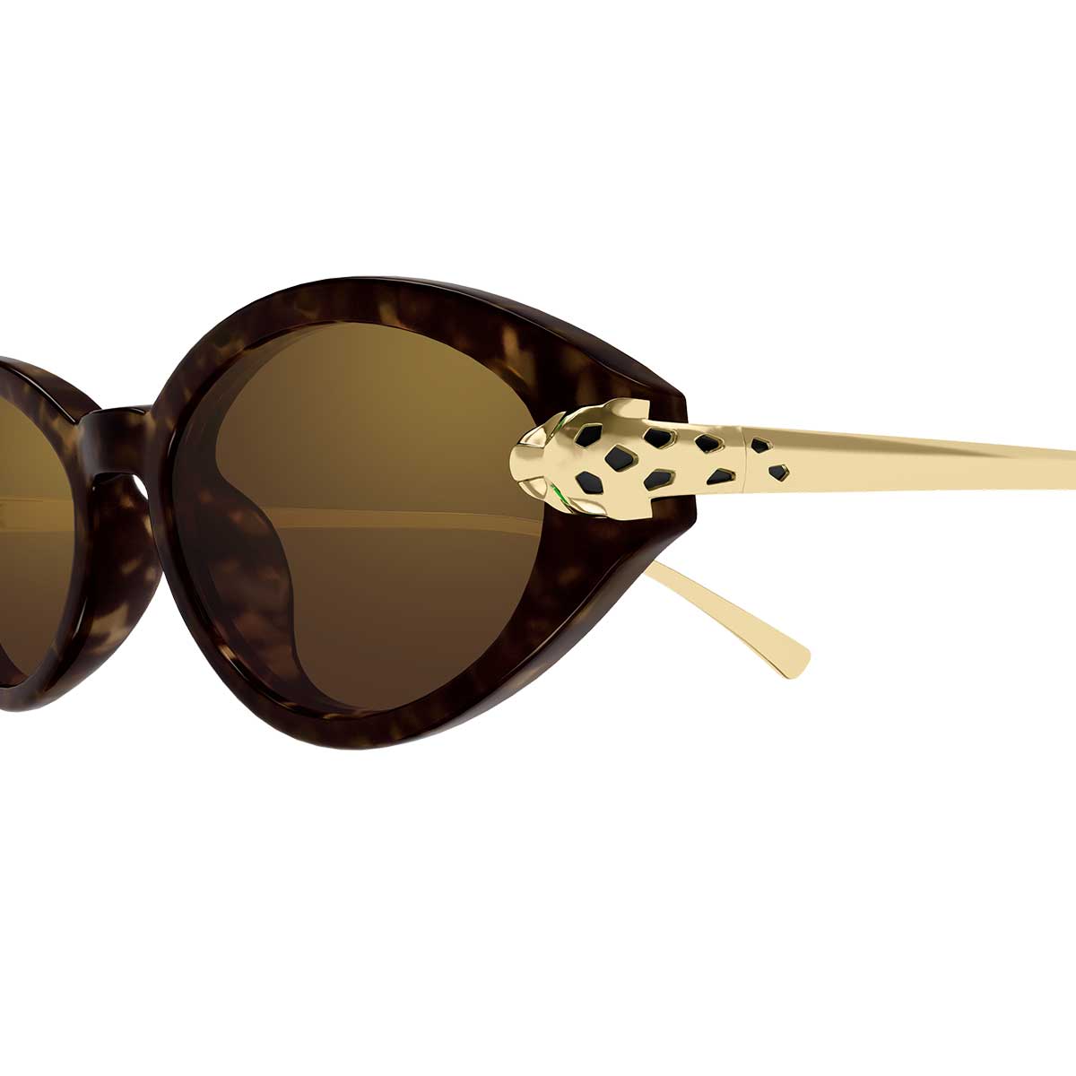 Cartier Occhiali da Sole CT0634S 002 MarroneOro/Marrone Donna