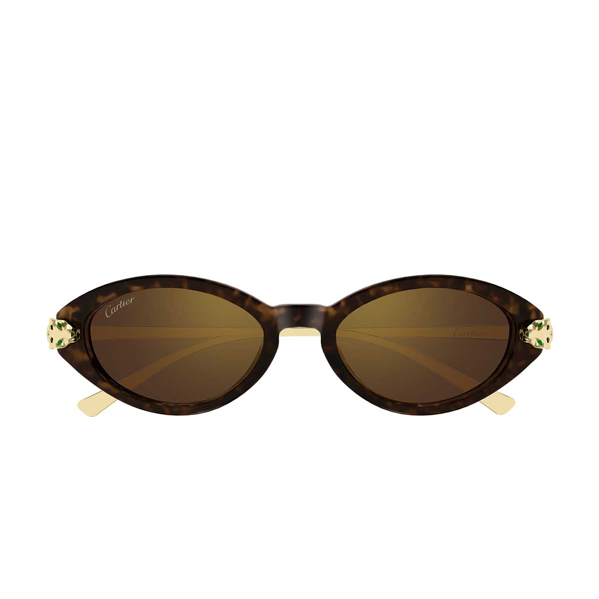 Cartier Occhiali da Sole CT0634S 002 MarroneOro/Marrone Donna