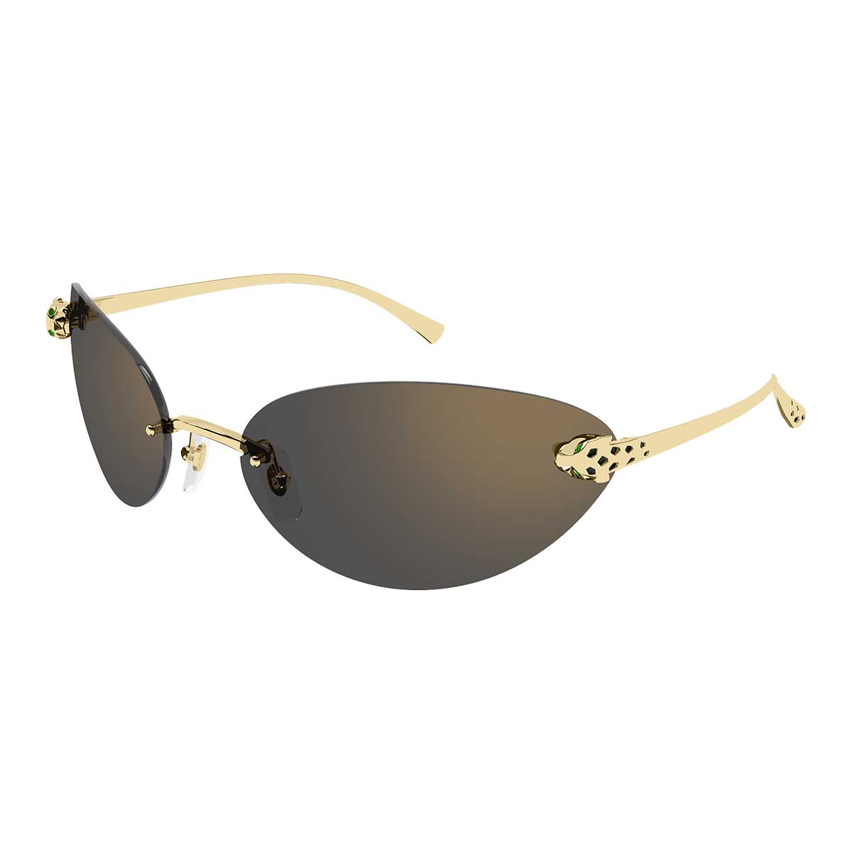 Cartier Occhiali da Sole CT0635S 001 Oro/Grigio Donna