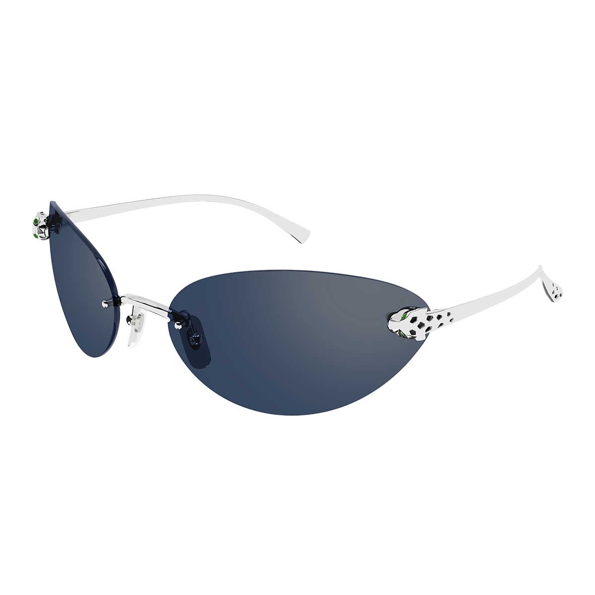 Cartier Occhiali da Sole CT0635S 002 Argento/Blu Donna