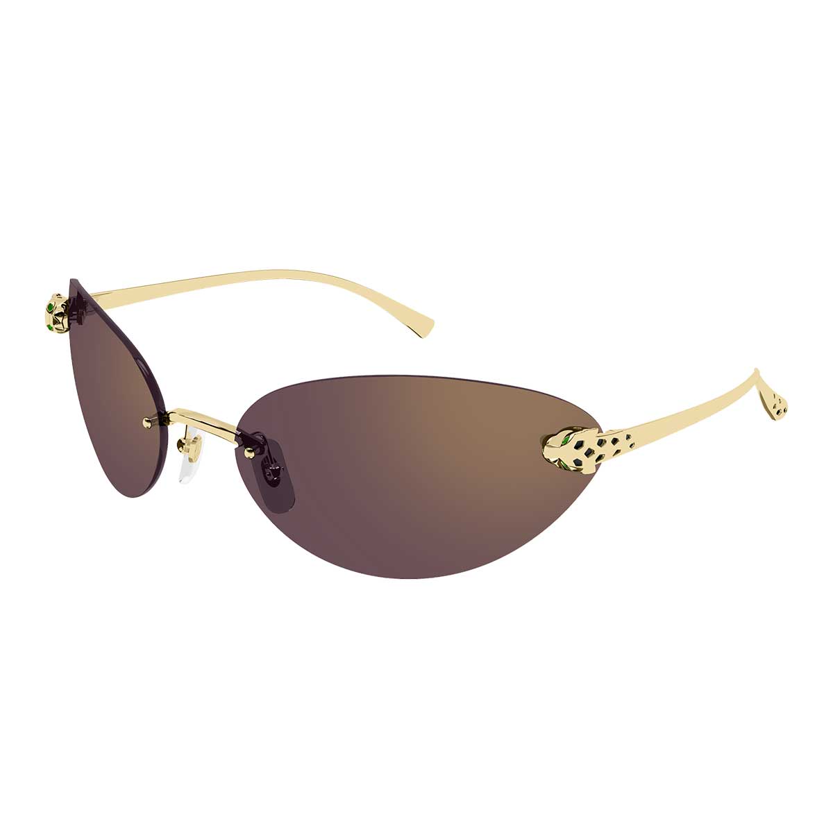 Cartier Occhiali da Sole CT0635S 004 Oro/Viola Donna