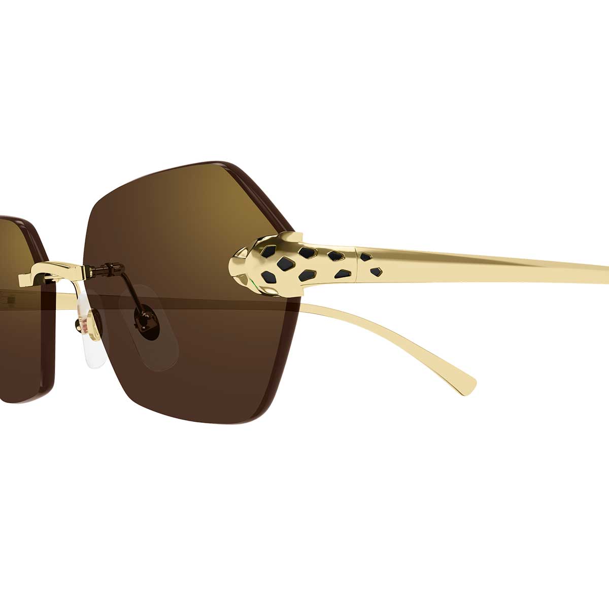 Cartier Occhiali da Sole CT0636S 002 Oro/Marrone Donna