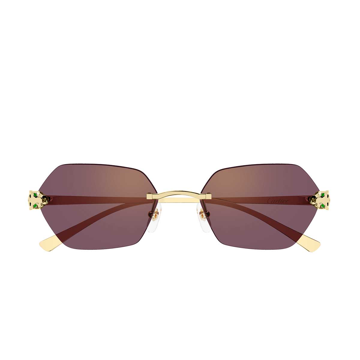 Cartier Occhiali da Sole CT0636S 003 Oro/Viola Donna