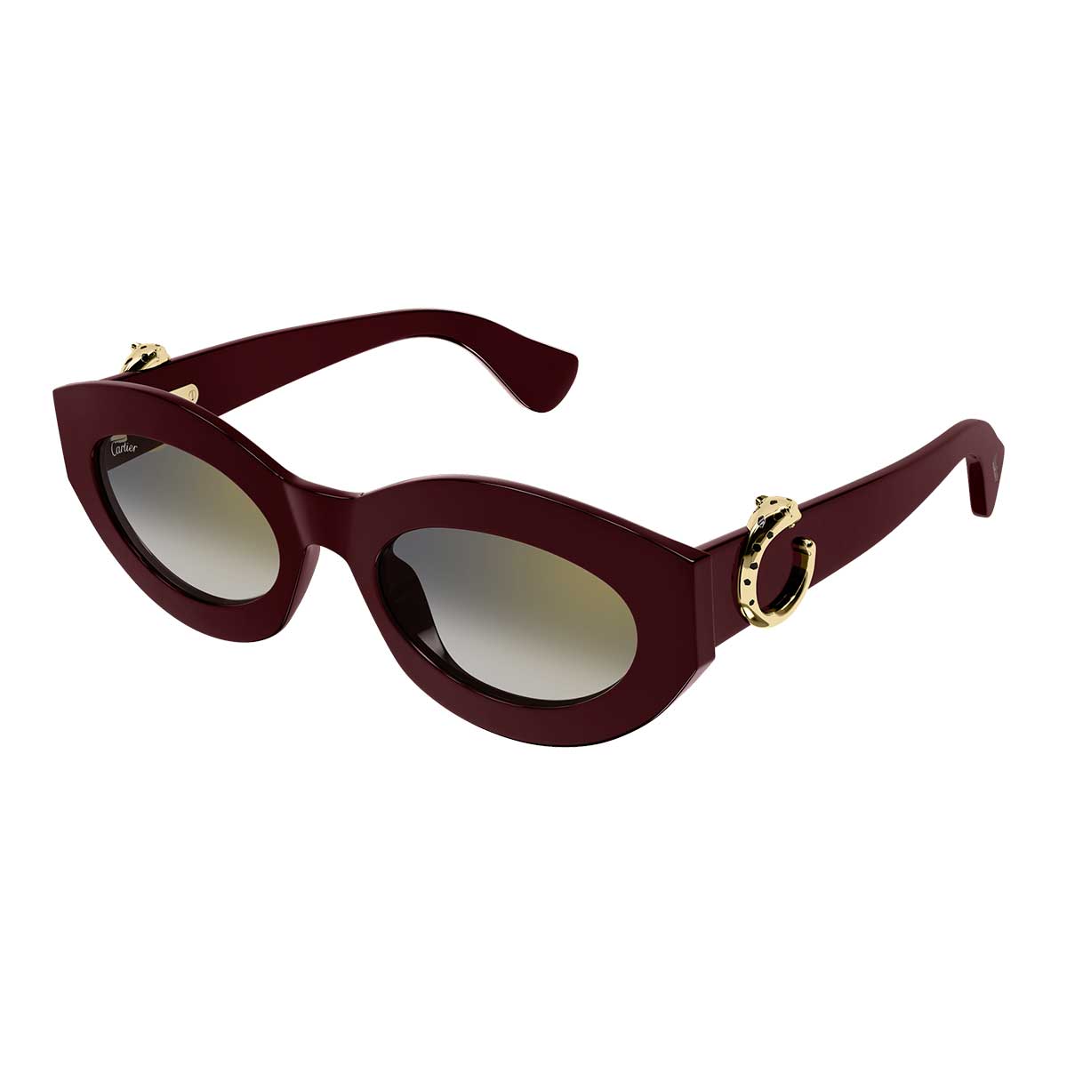 Cartier Occhiali da Sole CT0638S 003 Burgundy/Grigio Donna