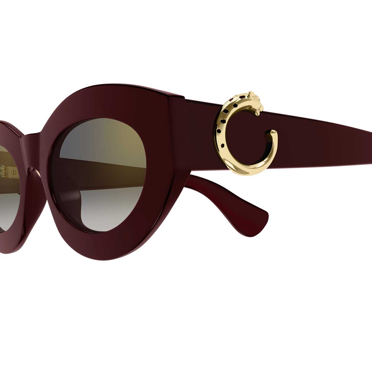 Cartier Occhiali da Sole CT0638S 003 Burgundy/Grigio Donna